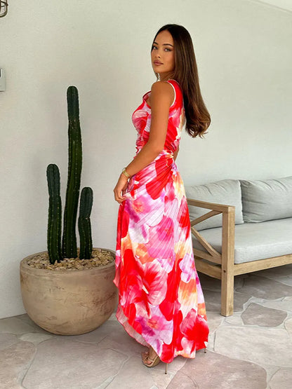 Katie | Kesäinen Pliseerattu Mekko (Lähes loppu)