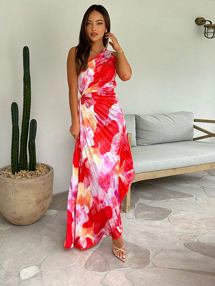 Katie | Kesäinen Pliseerattu Mekko (Lähes loppu)