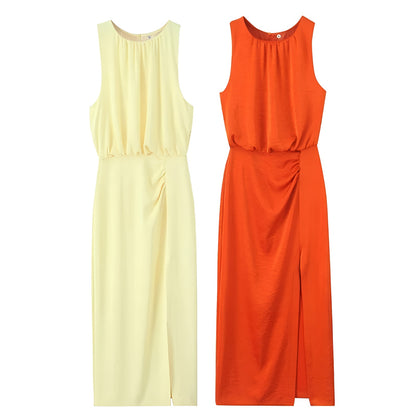 Lilja | Kevyt midi-mekko ilman hihoja