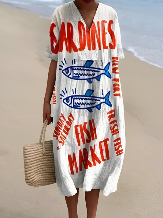 Sardine™ | Kesätuulen Kukallinen Mekko