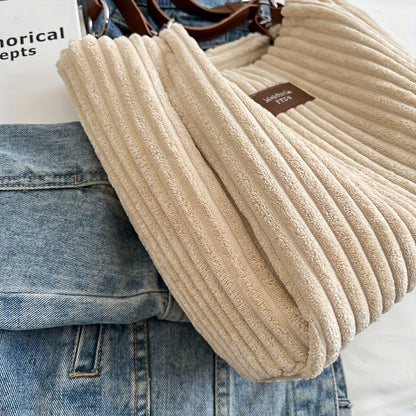 Gio™ - Pehmeä corduroy olkalaukku