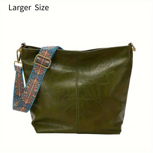 Sofia™ | Retro Hobo -laukku taiteellisella GeoStrap-hihnalla