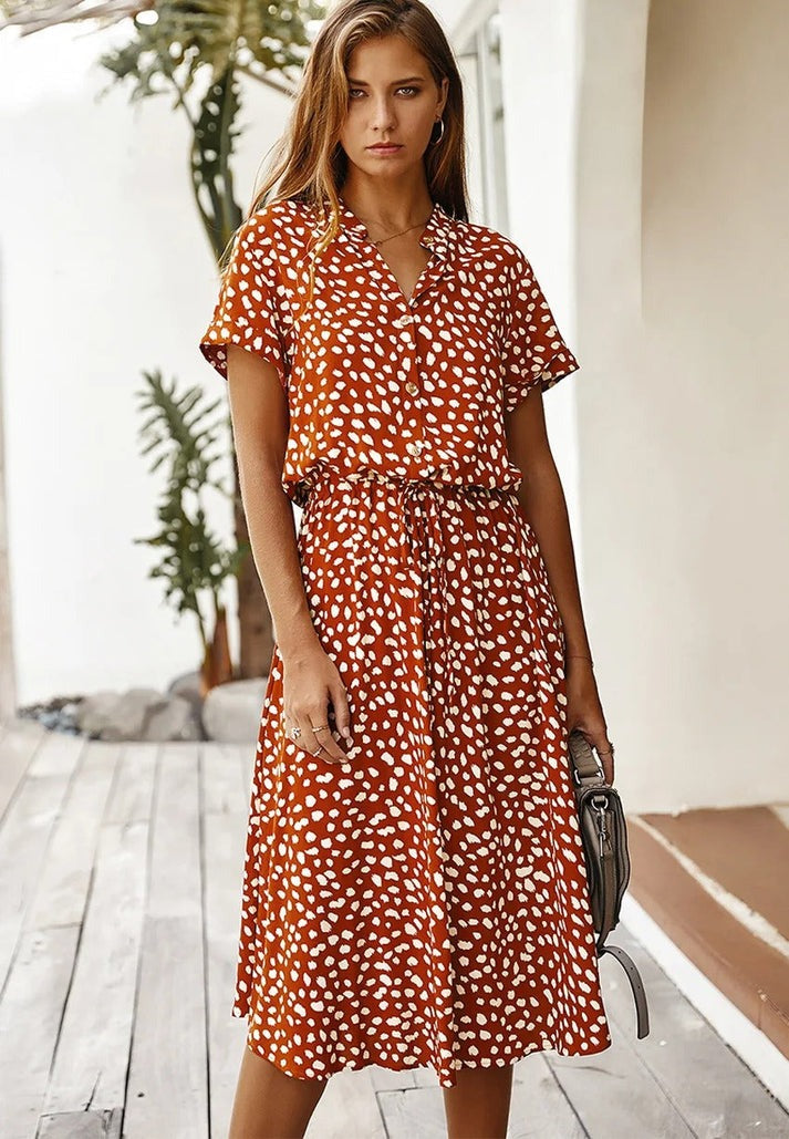 Edith - V-pääntie mekko