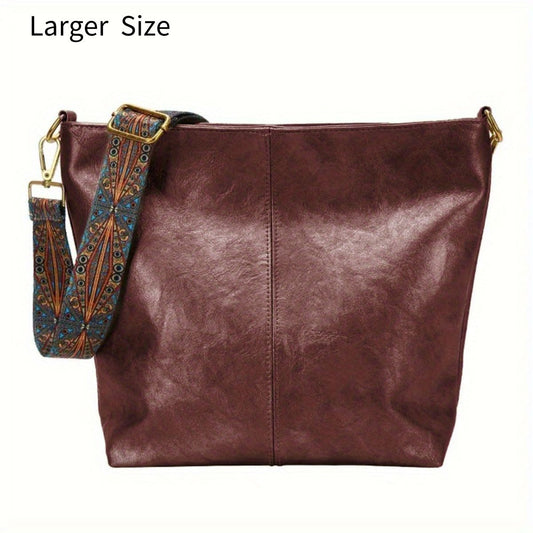 Sofia™ | Retro Hobo -laukku taiteellisella GeoStrap-hihnalla