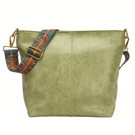 Sofia™ | Retro Hobo -laukku taiteellisella GeoStrap-hihnalla
