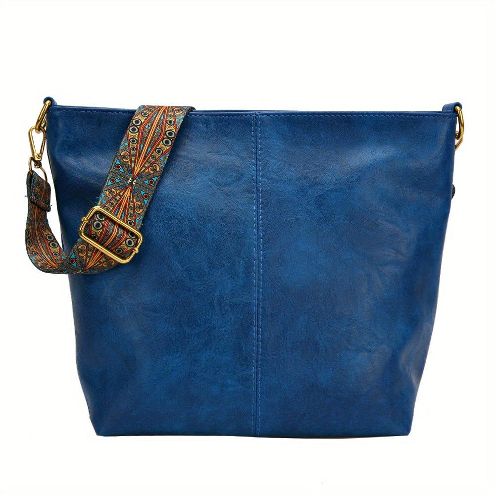 Sofia™ | Retro Hobo -laukku taiteellisella GeoStrap-hihnalla