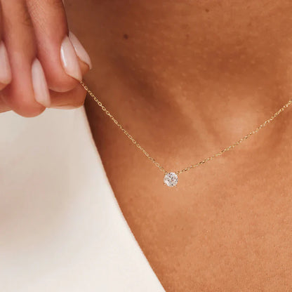 Cléa Moissanite Kivikaulaketju | 14k Kulta