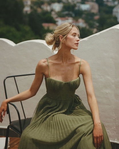 Claudetta | Midi ilman hihoja Bustier-mekko