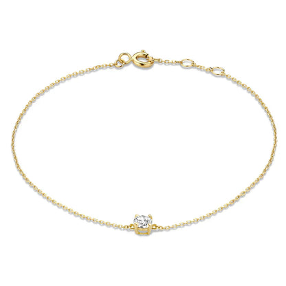 Cléa Moissanite -kivikaulaketju | 14k Kulta