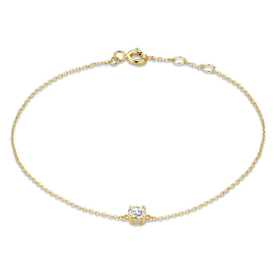 Cléa Moissanite -kivikaulaketju | 14k Kulta