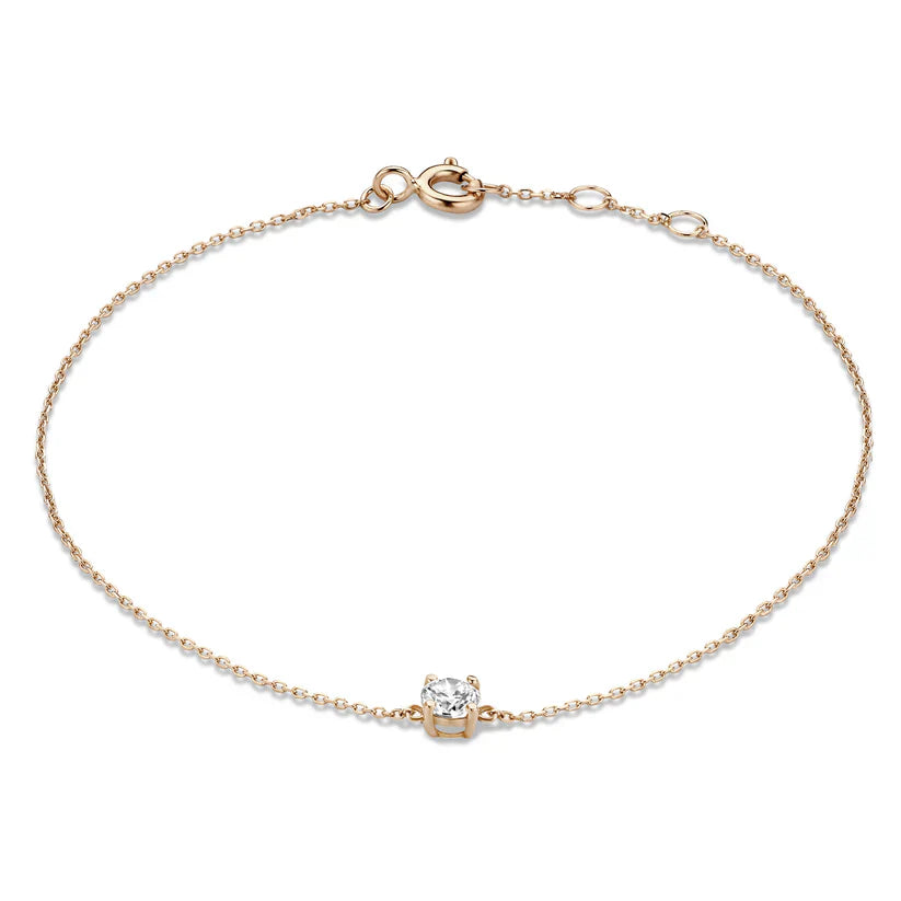 Cléa Moissanite -kivikaulaketju | 14k Kulta