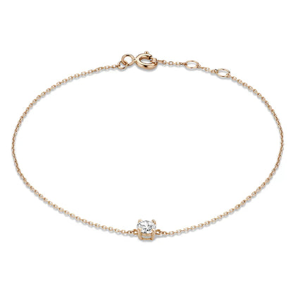 Cléa Moissanite -kivikaulaketju | 14k Kulta