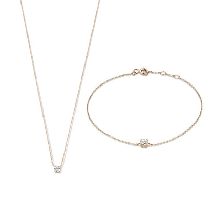 Cléa Moissanite Kerrostussetti | 14k Kulta