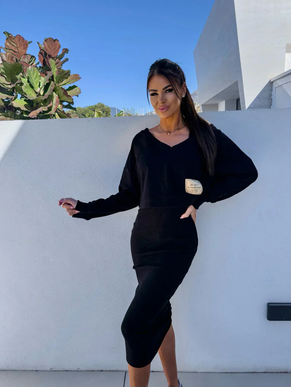 Laurine – Rentouttava Mekko & Collegepaita