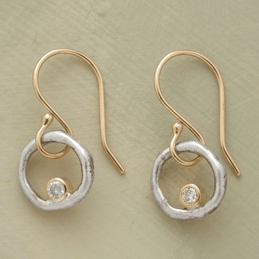 Sara™ | Vintage Guld & Silver Zirkonia-Örhängen